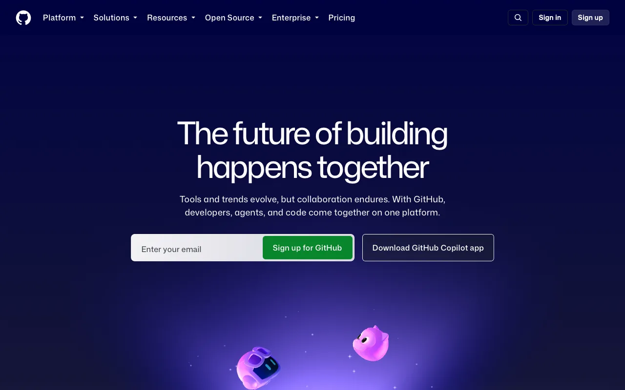 GitHub with Quiet GitHub home