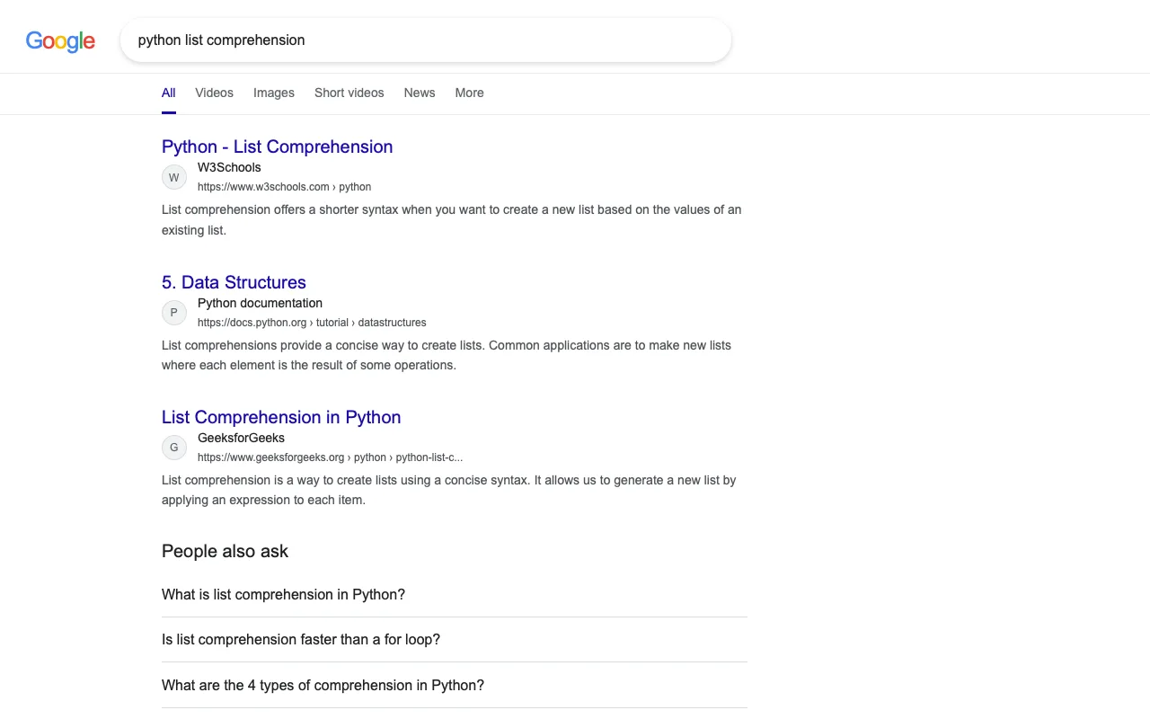 The page before Blocked Sites
