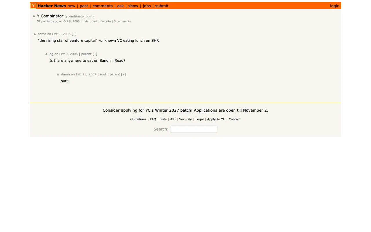 Hacker News with Roomier HN comments