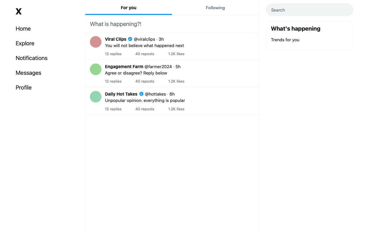 The page before Following First