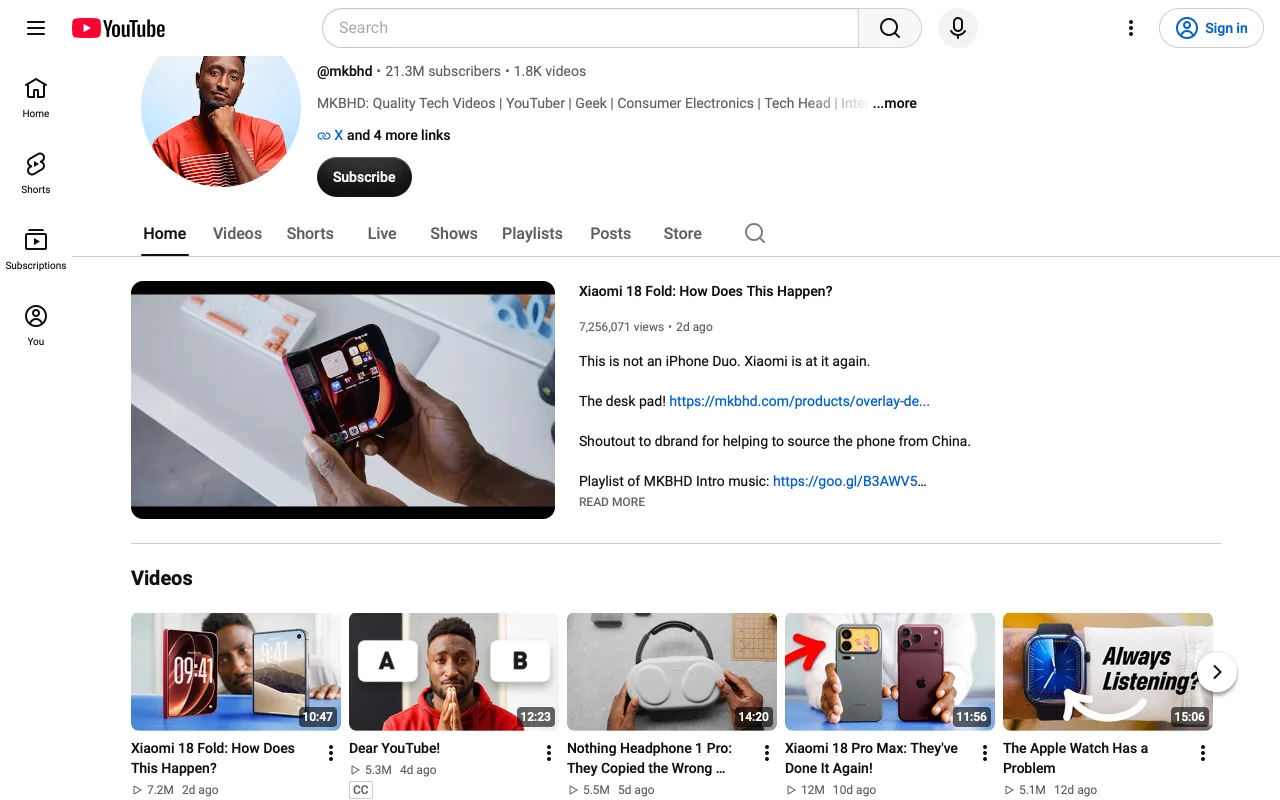 The page before No Autoplay
